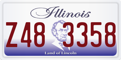 IL license plate Z483358