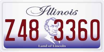 IL license plate Z483360