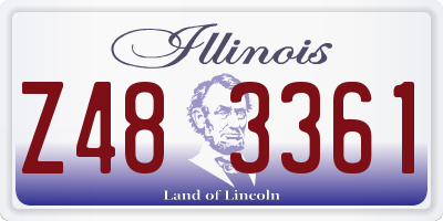 IL license plate Z483361