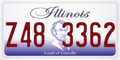 IL license plate Z483362