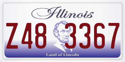 IL license plate Z483367