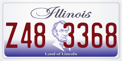 IL license plate Z483368