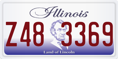 IL license plate Z483369