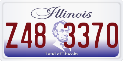 IL license plate Z483370