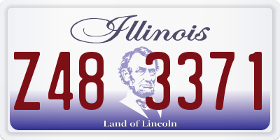 IL license plate Z483371