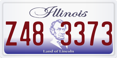 IL license plate Z483373
