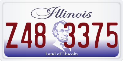 IL license plate Z483375