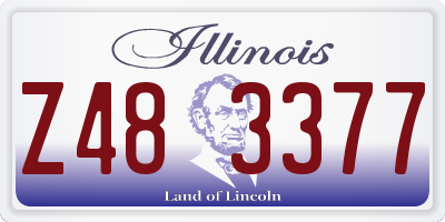 IL license plate Z483377