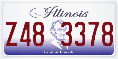 IL license plate Z483378
