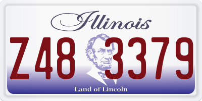 IL license plate Z483379