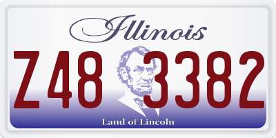 IL license plate Z483382