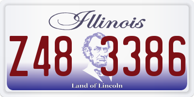 IL license plate Z483386