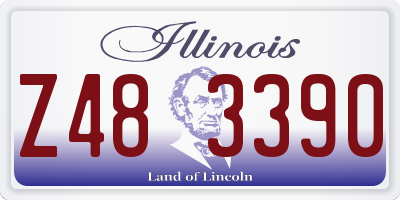 IL license plate Z483390
