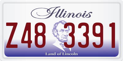 IL license plate Z483391