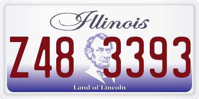 IL license plate Z483393