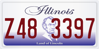 IL license plate Z483397