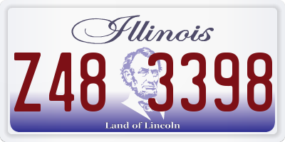 IL license plate Z483398