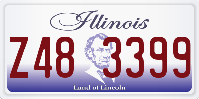 IL license plate Z483399