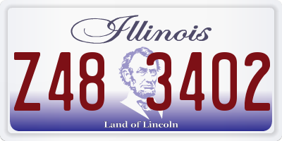 IL license plate Z483402
