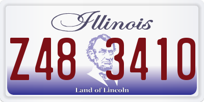 IL license plate Z483410