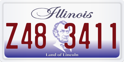 IL license plate Z483411