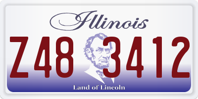 IL license plate Z483412