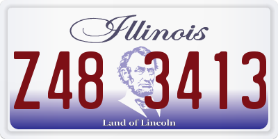 IL license plate Z483413