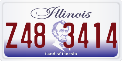 IL license plate Z483414