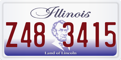 IL license plate Z483415