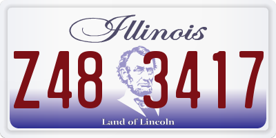 IL license plate Z483417