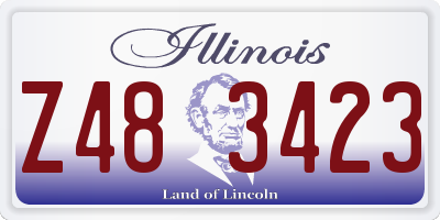 IL license plate Z483423