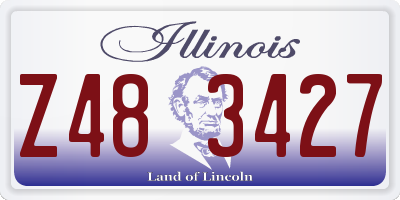 IL license plate Z483427
