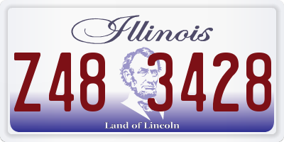 IL license plate Z483428