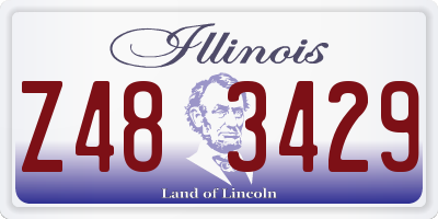 IL license plate Z483429
