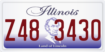 IL license plate Z483430