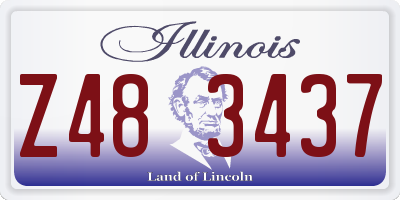 IL license plate Z483437
