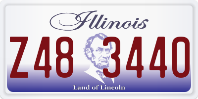 IL license plate Z483440