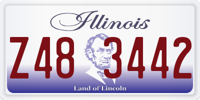 IL license plate Z483442
