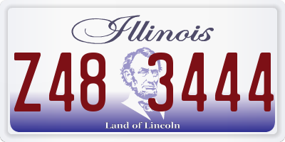 IL license plate Z483444