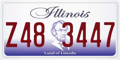IL license plate Z483447