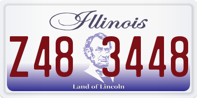 IL license plate Z483448