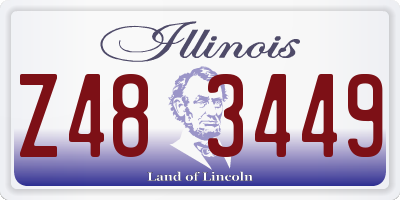 IL license plate Z483449