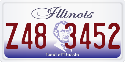 IL license plate Z483452