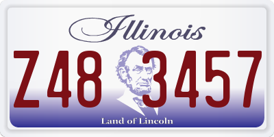 IL license plate Z483457