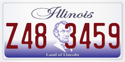 IL license plate Z483459