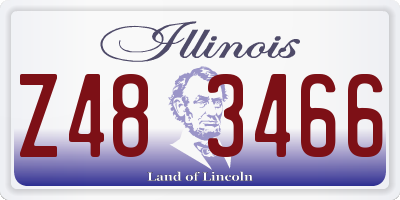 IL license plate Z483466