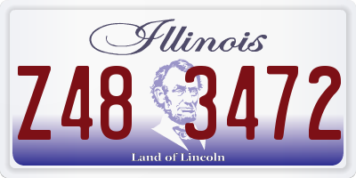 IL license plate Z483472
