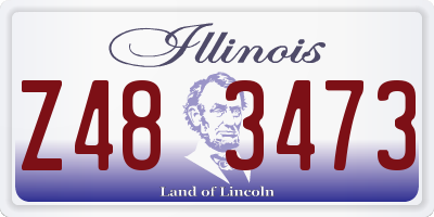 IL license plate Z483473
