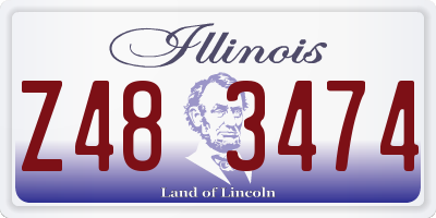 IL license plate Z483474