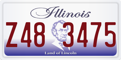 IL license plate Z483475